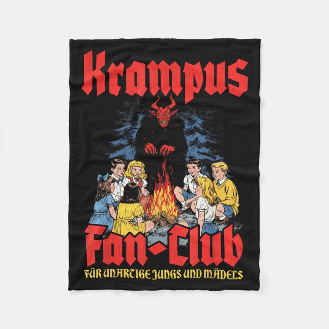 Couverture Polaire Krampus Fan-club Ugly Xmas German Christmas Demon  (Devant)
