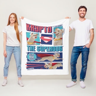 Couverture Polaire Krypto Les Panneaux De Bande Dessinée Super-Chien