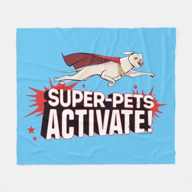 Couverture Polaire Krypto : Super-Animaux Activez ! (Devant (Horizontal))