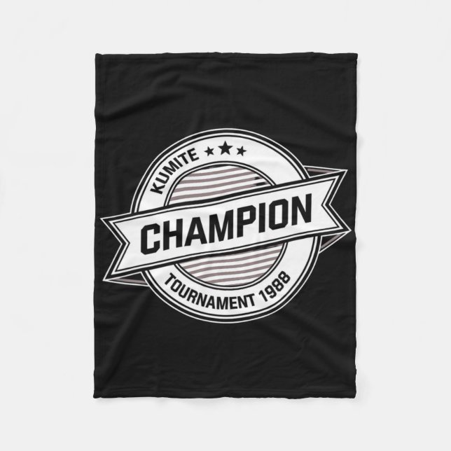 Couverture Polaire Kumite Champion Martial Arts Kung Fu Karate Cinema (Devant)
