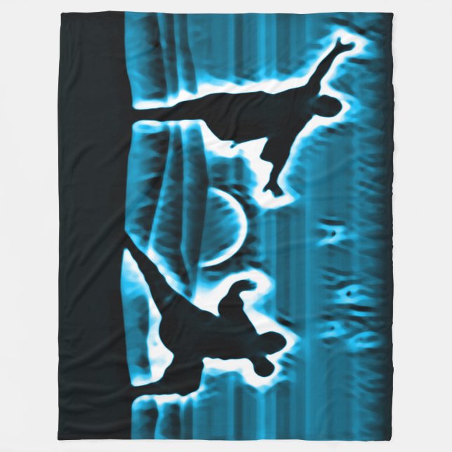 Couverture Polaire Kung Fu Warrior Spirits Fleece Blanket (Devant)