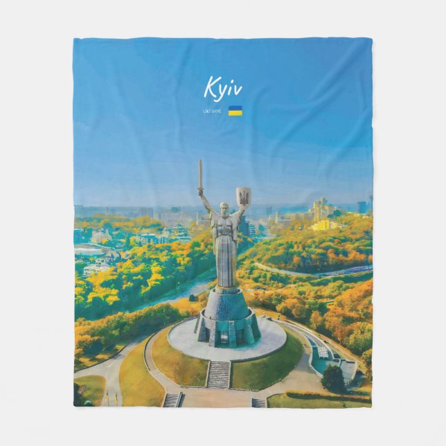 Couverture Polaire Kyiv, Ukraine - Monument de la mère Ukraine (Devant)