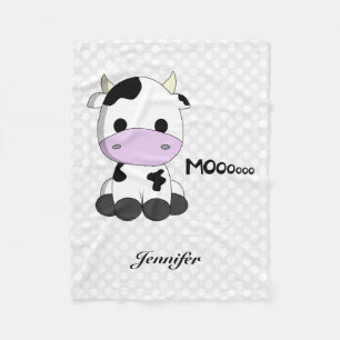 Couverture Polaire La bande dessinée mignonne de vache à bébé bad