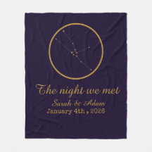 La carte du ciel de la nuit où nous nous sommes re