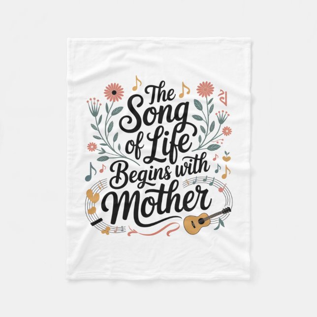 Couverture Polaire La Chanson De La Vie Commence Avec Mère (Devant)