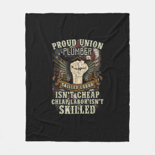 Couverture Polaire La chemise à plombier Union Fière main-d’oeuvre qu
