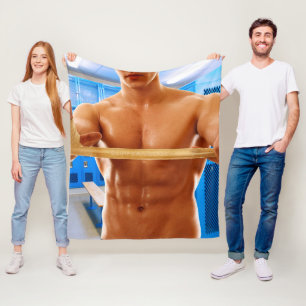 Couverture Polaire La chemise de SlipperyJoe homme musclé imberbe poi