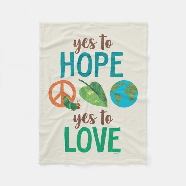 Couverture Polaire La chenille très affamée Oui à l'espoir (Devant)