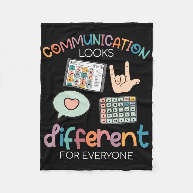 Couverture Polaire La communication est différente pour chaque person (Devant)