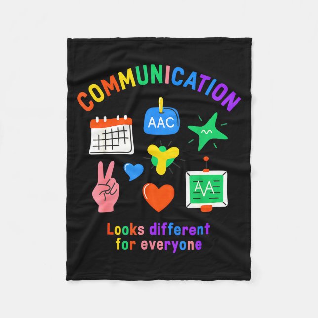 Couverture Polaire La communication est différente pour tout le monde (Devant)