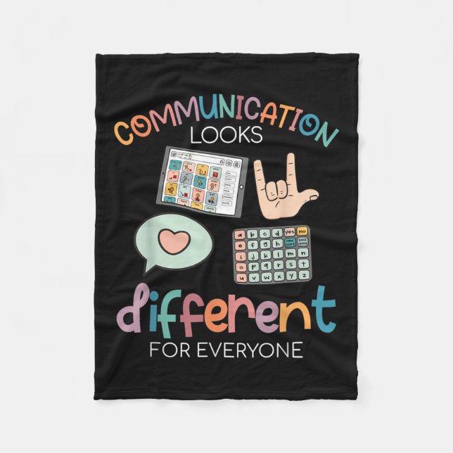 Couverture Polaire La Communication Semble Différente Pour Tous L'Aut (Devant)