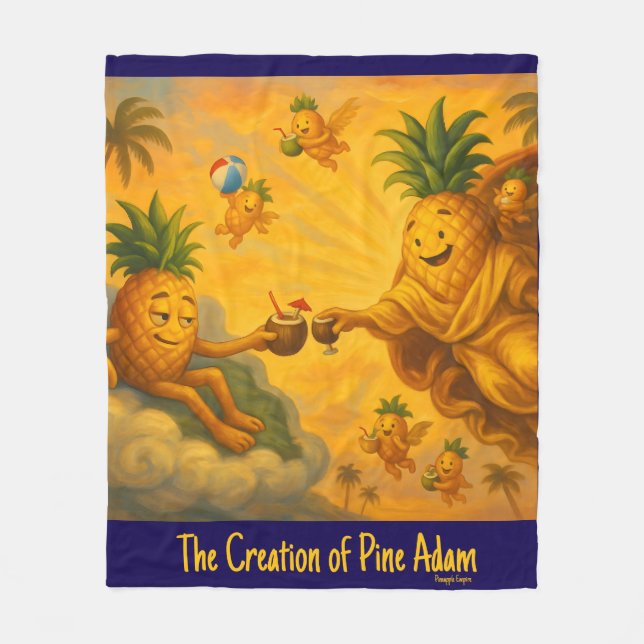 Couverture Polaire La Création de Pine Adam - Pineapple Empire (Devant)