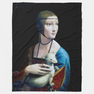 Couverture Polaire La Dame avec une mine, Léonard de Vinci