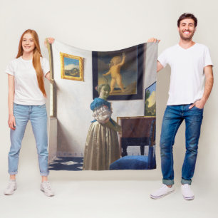 Couverture Polaire La dame debout dans une virginale, Johannes Vermee