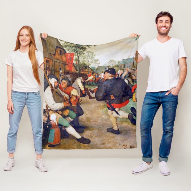 Couverture Polaire La Danse Paysanne, Pieter Bruegel (En situation)