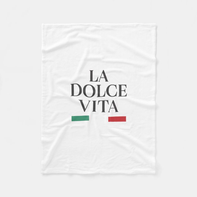 Couverture Polaire La Dolce Vita Blanche Fleece italienne (Devant)