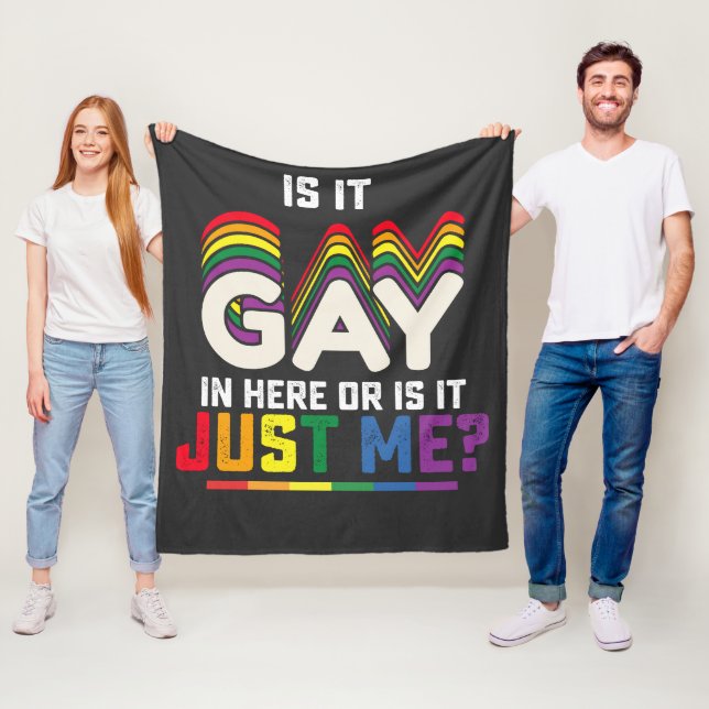 Couverture Polaire La Fierté LGBT Est Gay Ici Ou Est-Ce Juste Moi (En situation)