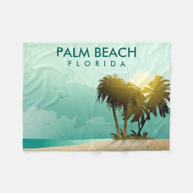 Couverture Polaire La Floride - illustration Editable (Devant (Horizontal))
