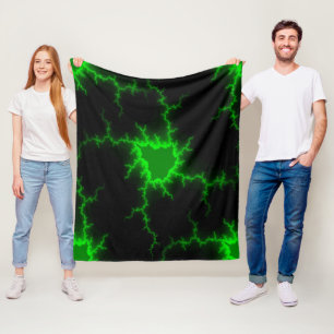 Couverture Polaire La foudre verte Alien frappe le noir