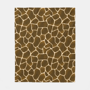 Couverture Polaire La girafe repère la peau d'animal sauvage de style