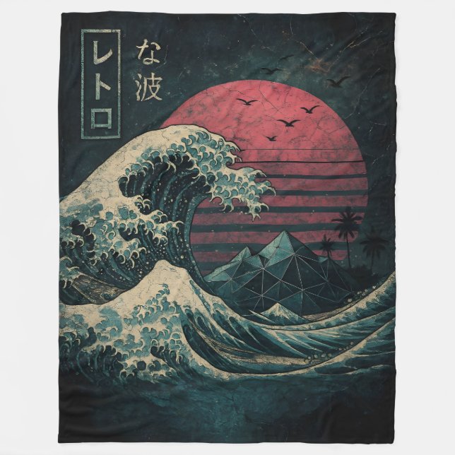 Couverture Polaire La Grande Classique de la Vague Rétro (Devant)