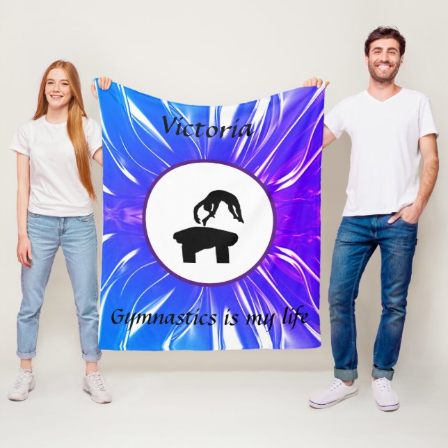 Couverture Polaire La gymnastique est ma vie - Custom Gymnast Vault (En situation)