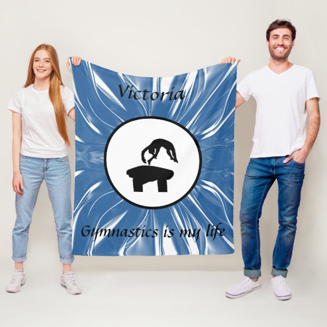 Couverture Polaire La gymnastique est ma vie - Custom Gymnast Vault (En situation)