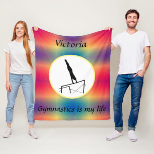 Couverture Polaire La gymnastique est ma vie - Gymnaste sur les barre