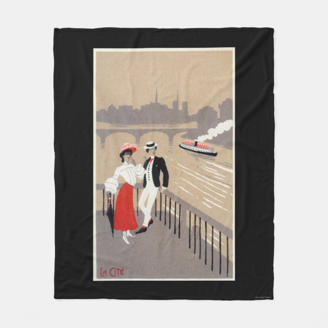 Couverture Polaire La La citent la scène d'art déco (Devant)