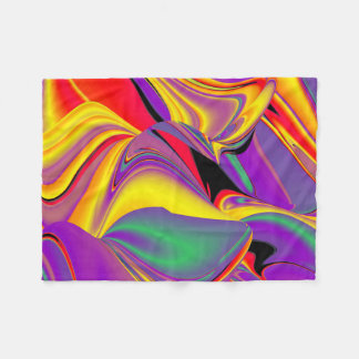 Couverture Polaire La magie des couleurs Abstrait Rainbowart 3D