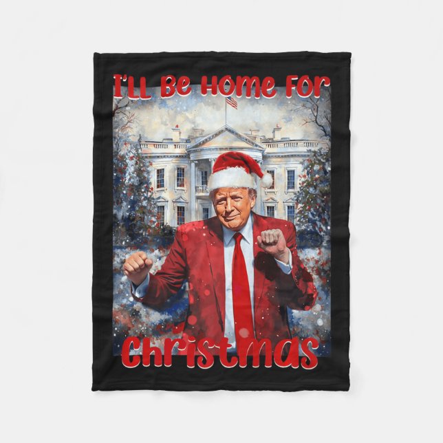 Couverture Polaire La maison de papa pour Noël Trump1 (Devant)