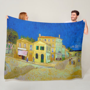 Couverture Polaire La Maison Jaune, Van Gogh