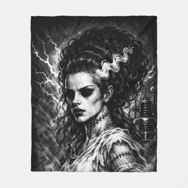Couverture Polaire La Mariée de Frankenstein — Ressuscitée par BurnsI (Devant)