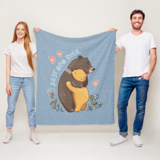 Couverture Polaire La meilleure mère jamais cadeau de jour de maman B