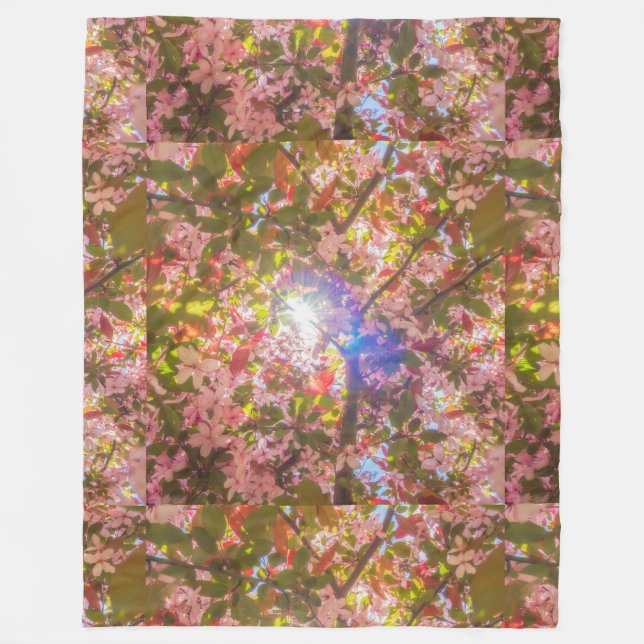 Couverture Polaire La nature fleurit fleurs lumière fleur soleil (Devant)