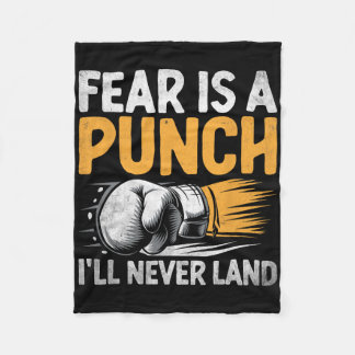 Couverture Polaire La peur est un punch je ne veux jamais atterrir Bo
