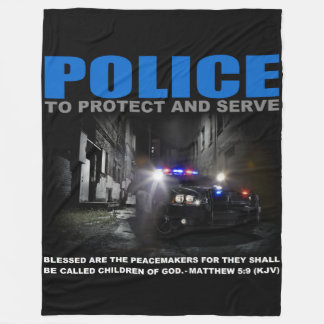 Couverture Polaire La Police Protège Et Sert La Ceinture