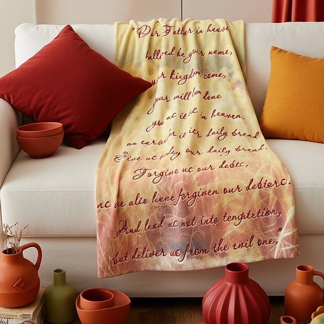 Couverture Polaire La prière du Seigneur (Créateur téléchargé)