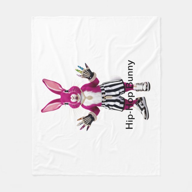 Couverture Polaire "La révolution du lapin de verre" (Devant)