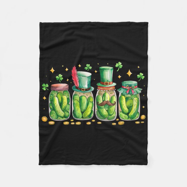 Couverture Polaire La Saint-Patrick Jar de Pickle Amateur de Cornicho (Devant)