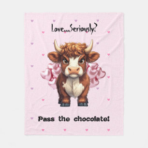 Couverture Polaire La Saint-Valentin des Vaches des Highlands