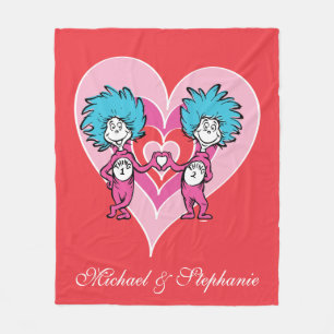 Couverture Polaire La Saint-Valentin du Dr Seuss Chose 1 Chose 2