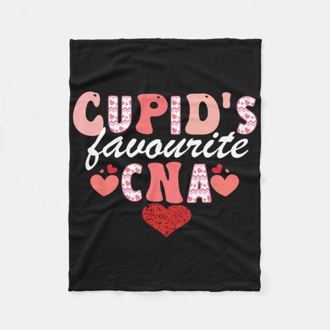 Couverture Polaire La Saint-Valentin préférée de Cupidon Infirmière c (Devant)