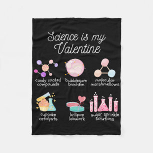 Couverture Polaire La science est ma Saint-Valentin Chimie Biologie P