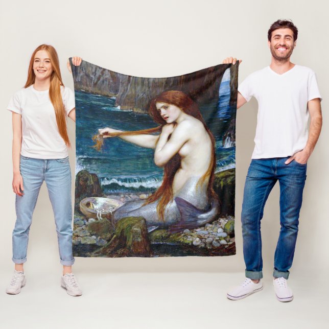 Couverture Polaire La Sirène, John William Waterhouse (En situation)