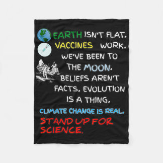 Couverture Polaire La Terre n'est pas plate se tenir debout pour la s