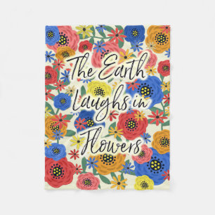 Couverture Polaire La Terre rit de fleurs