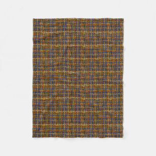 Couverture Polaire La toile de jute graphique tissée ficelle le bleu