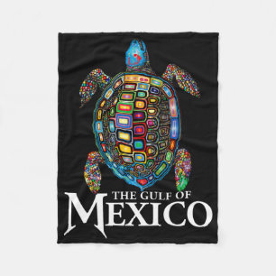 Couverture Polaire La Tortue De Mer Graphique Golfe Du Mexique N'Oubl