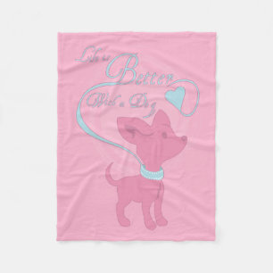 Couverture Polaire La Vie Est Meilleure Avec Un Chien